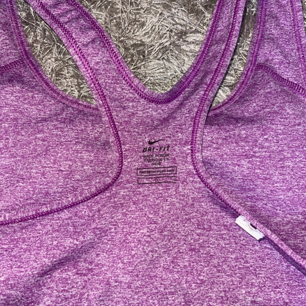 Nike Pro Dri-Fit Bundle of 2 Purple Sports Bra Size Large - Picture 4 of 9